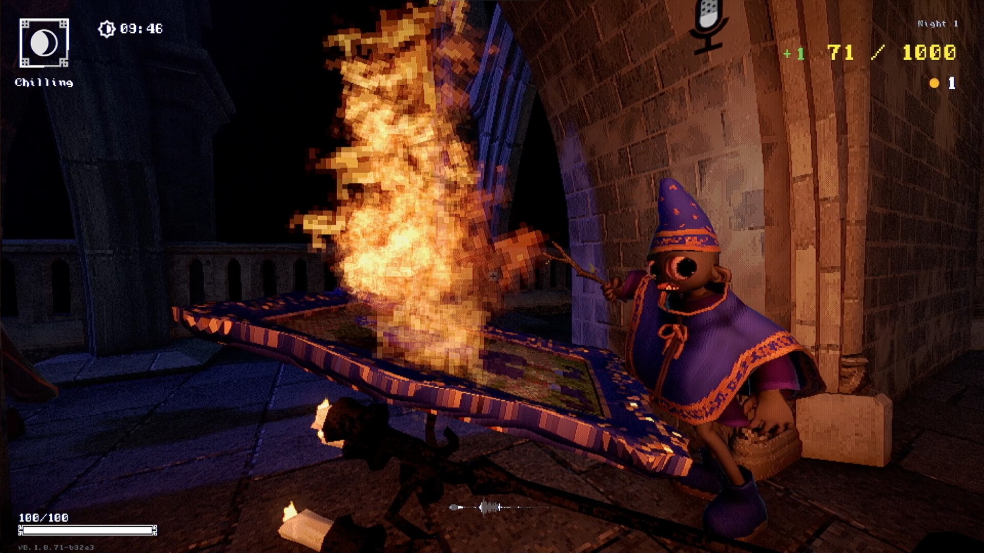 A team of wizards causing chaos in a castle tower in YAPYAP